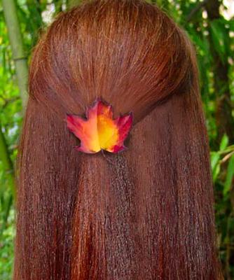 Maple Leaf Hair Clip
