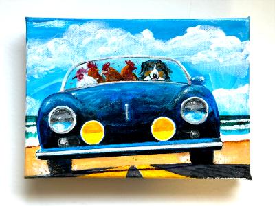 DOROTHY TAKES THE CHICKENS TO THE BEACH DOROTHY TAKES THE CHICKENS TO THE BEACH