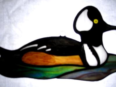 Hooded Merganser Duck Sun Catcher Hooded Merganser Duck Sun Catcher