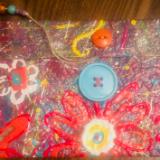 Handmade painted Clutch 2