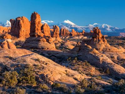 Garden of Eden and LaSal Mountains Garden of Eden and LaSal Mountains