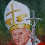Portrait of Pope JOHN PAUL II, 80cm x 60cm, 2014