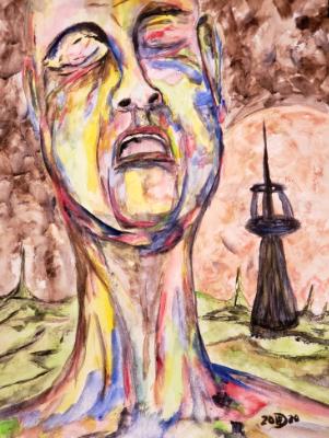 He crys out for the world he has returned to. He crys out for the world he has returned to.