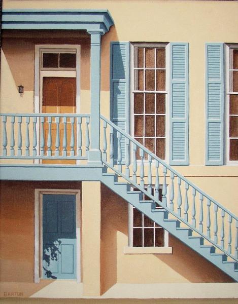 Savannah Front Steps  16" x 20"