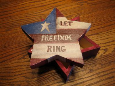 Let Freedom Ring Wooden Box