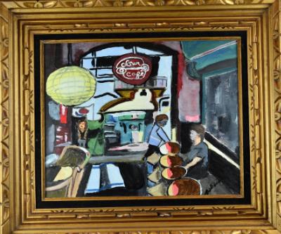 Alsir cafe 20"X16" acrylic on wood Alsir cafe 20"X16" acrylic on wood