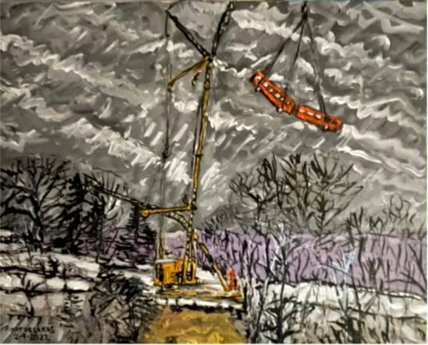 FLYING BUS OVER FERN HOLLOW