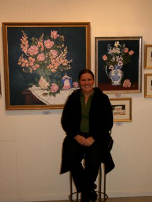 Cathy at the Gallery