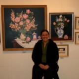 Cathy at the Gallery