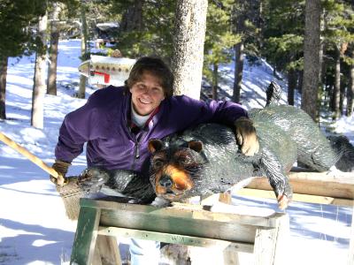 Railing Bear Mama Bear