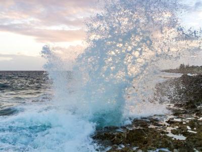 Grand Cayman Blow Hole at Sunset Grand Cayman Blow Hole at Sunset
