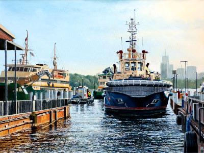 Docking the "Maitland"