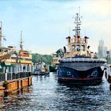 Docking the "Maitland"