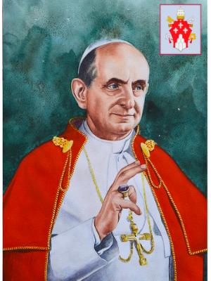 Portrait of Pope PAUL VI, 80cm x 60cm, 2015 Portrait of Pope PAUL VI, 80cm x 60cm, 2015