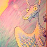 Wren Children's Mural, detail (Dragon)