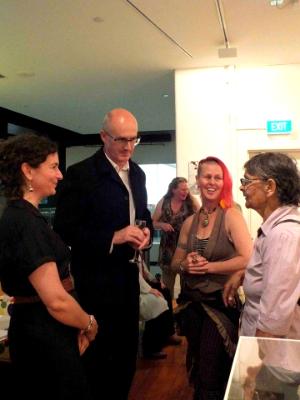 with Paul Northam and artists Barb Sparks, and Aunty Rochelle Patten with Paul Northam and artists Barb Sparks, and Aunty Rochelle Patten