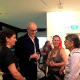 with Paul Northam and artists Barb Sparks, and Aunty Rochelle Patten