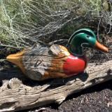 Fence Post Duck: Yellow Beak/Green Head/Red Chest