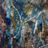 Mounted Mini Abstract 11 (Blue Series 1-12)
