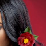 Black Magic Camellia Hair Clip