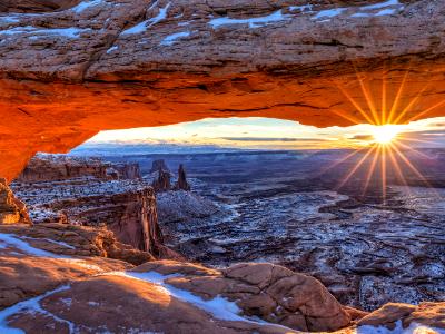 Canyonlands Mesa Arch Winter Sunrise Canyonlands Mesa Arch Winter Sunrise