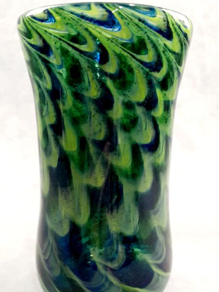 #01072601 Drinking glass SeaHawk colors 6''HX3.5''W $70.00