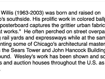 About Wesley Willis About Wesley Willis