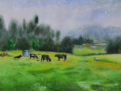 Symphony of greens, 38cm x 28cm, 2021 Symphony of greens, 38cm x 28cm, 2021