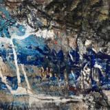 Mounted Mini Abstract 6 (Blue Series 1-12)