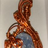 Raw Aquamarine Wire Wrapped Pendant
