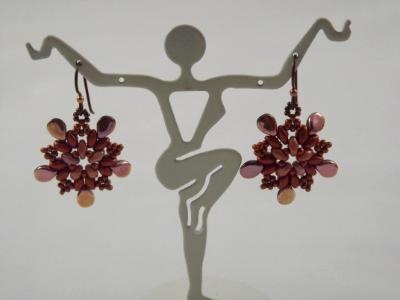 E-122 Copper Flower Earrings E-122 Copper Flower Earrings