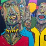 While the sky fills with robust laughter, Frank the rabbit  remains both stoic and unimpressed. 