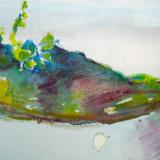 Watercolour 1(green on pale blue)