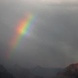 Rainbow and Vishnu Temple