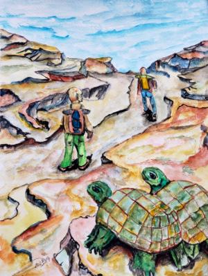 One turtle says to the other, "We were here before they showed and we will be here after they are gone." © 2019 By Duane Kirby J One turtle says to the other, "We were here before they showed and we will be here after they are gone." © 2019 By Duane Kirby J