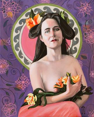 Frankie with Flowers