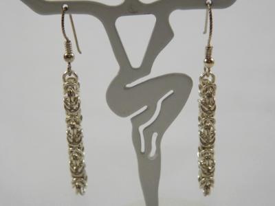 E-66 Sterling Silver Chain Earrings E-66 Sterling Silver Chain Earrings