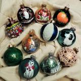 Handpainted and decorated ornaments