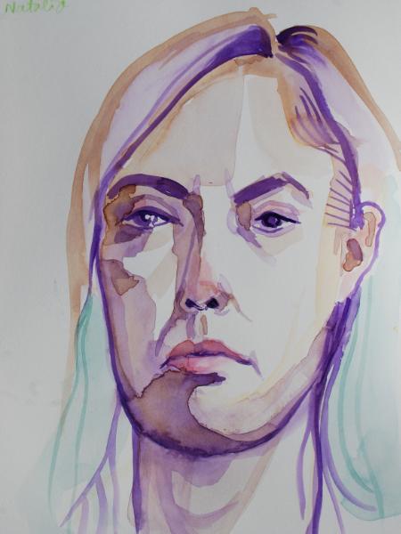 Natalia Watercolor Head 1