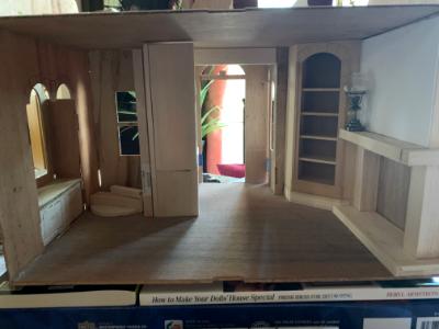 More added to window seat & walls are coming along 