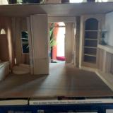 More added to window seat & walls are coming along 