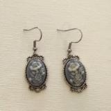 Flower cameo earrings (SOLD)