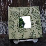 handcrafted frame w fern design 