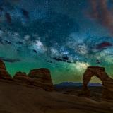 Delicate Arch Summer Night Sky