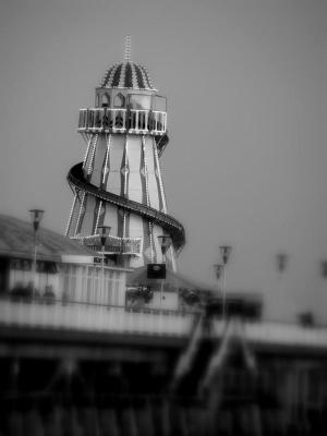 Bournemouth Pier Black and White