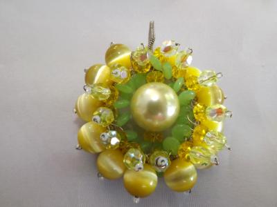 Yellow Floral Pendant