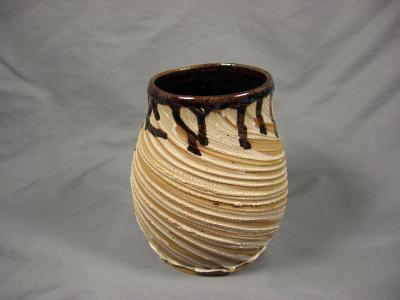 110530.B CSSS Vase with Slip Textured Surface