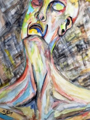 Racked by exhaustion he struggles to fight off his personal demons Racked by exhaustion he struggles to fight off his personal demons