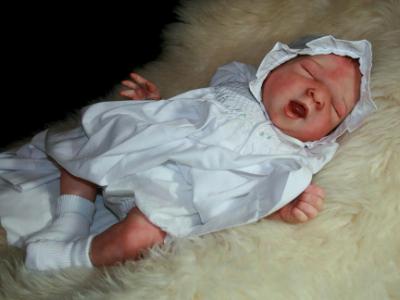 Newborn yawning baby ~ Cassie ~ ADOPTED/SOLD
