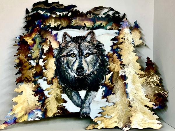 Wolf In The Woods